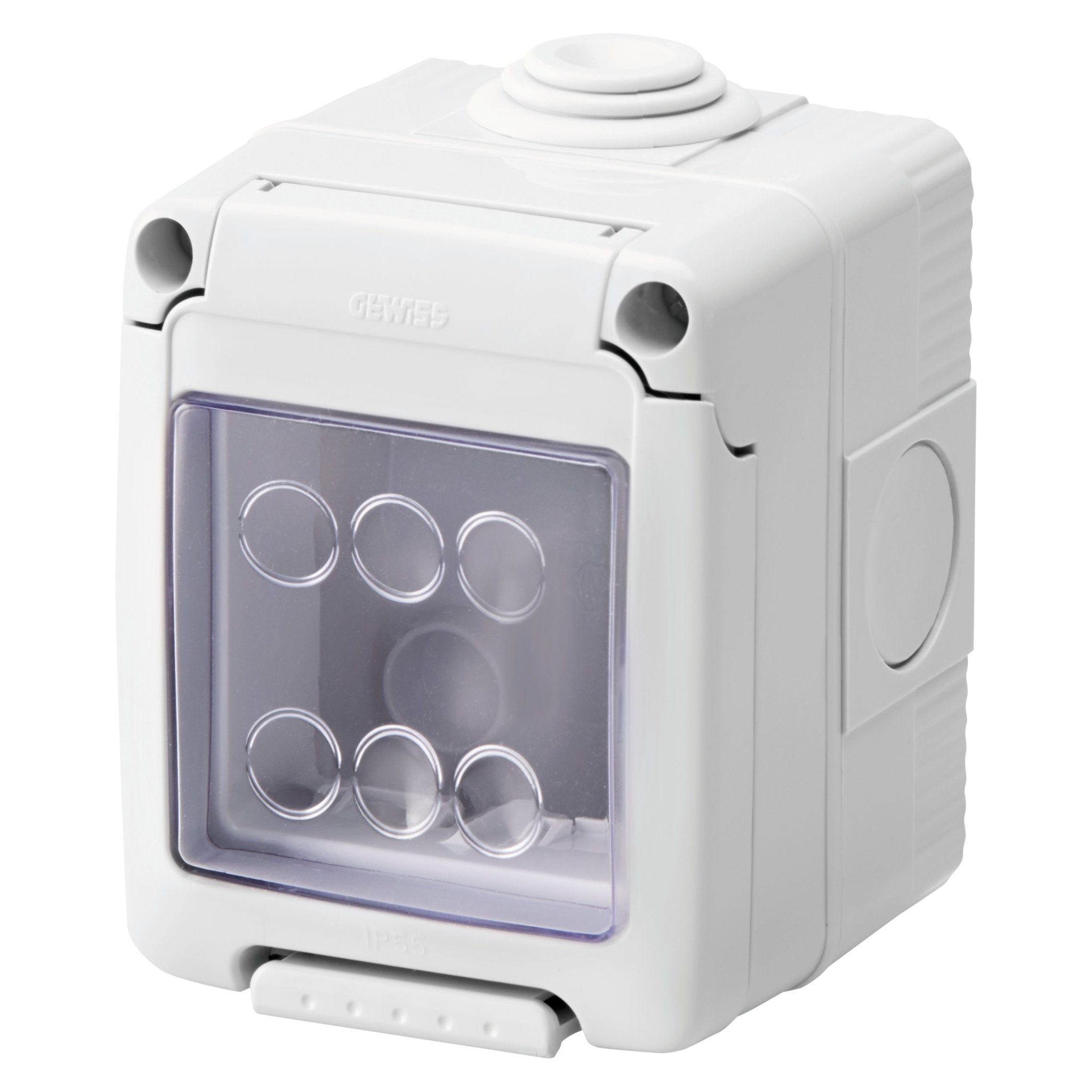 Grey Watertight Enclosure IP55 2-Gang Outdoor