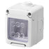 Grey Watertight Enclosure IP55 2-Gang Outdoor