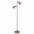 Matt Antique Silver Floor Lamp 2-Light