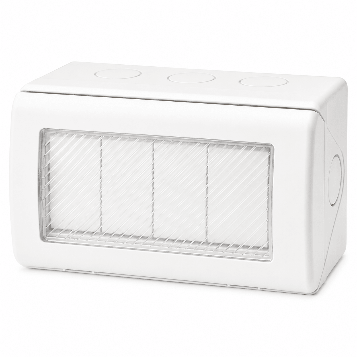 4 Lever 2 Way Waterproof Switch - White IP55