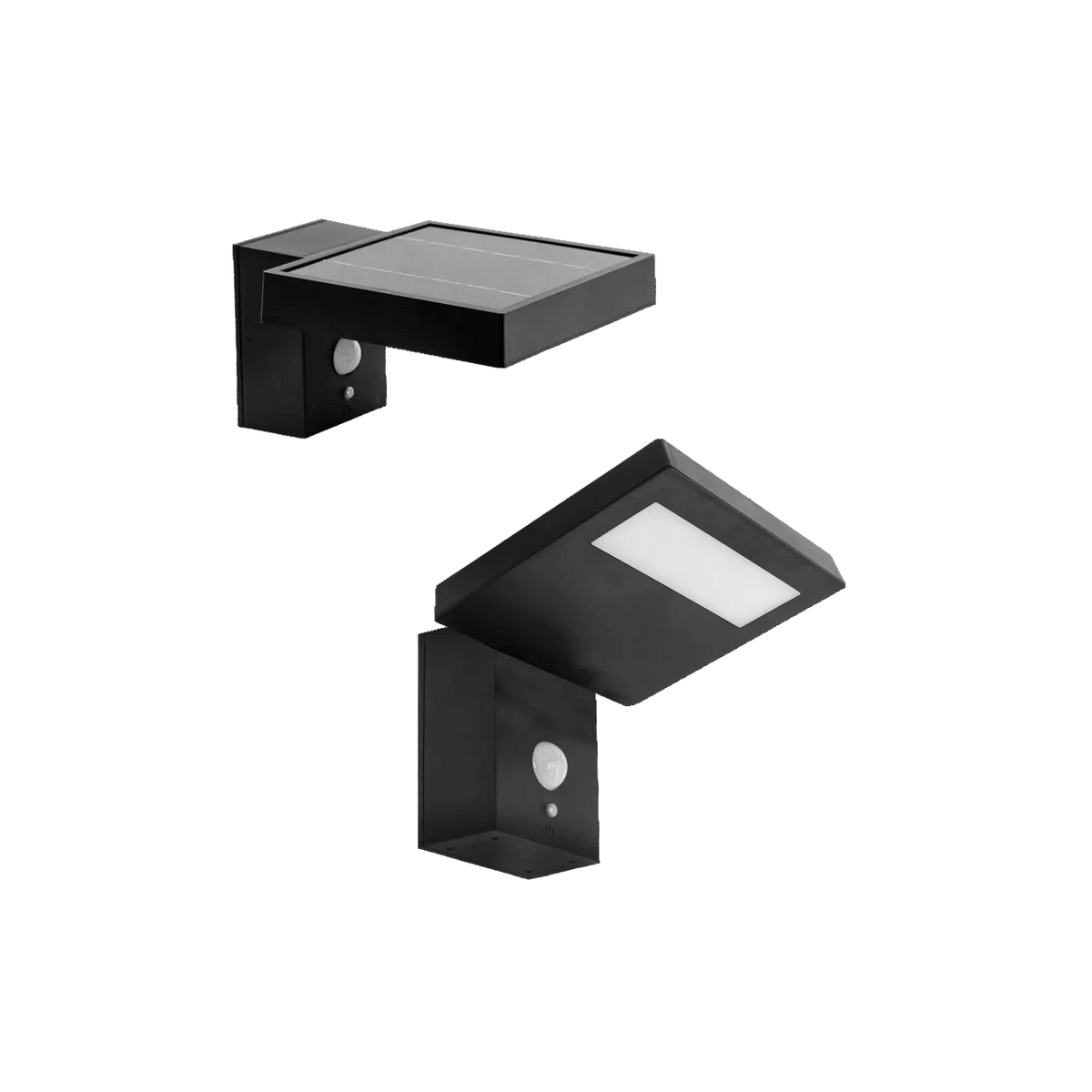 Outdoor Solar LED Sensor Wall Lamp Box — transparent background, 1254 × 1254