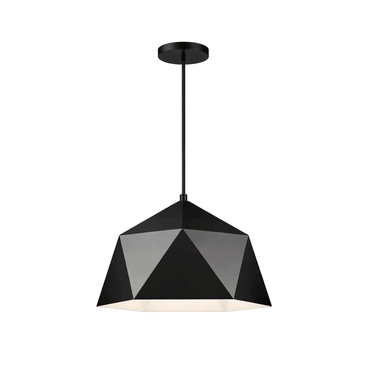 Metal Pendant PEN399 Black — transparent background, 1254 × 1254