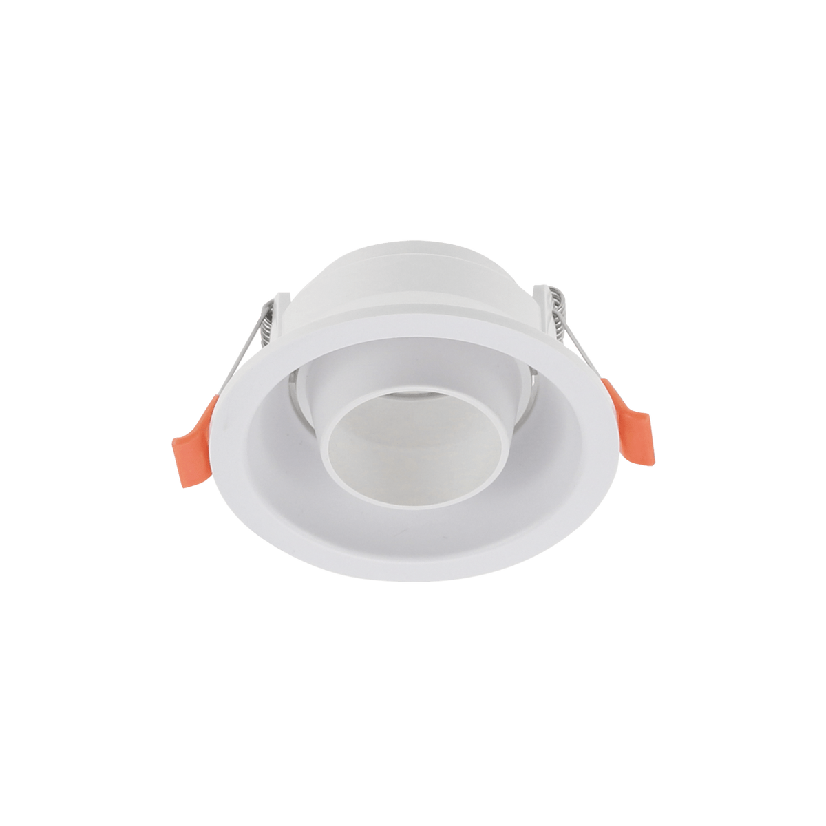 Downlight Holder - Low Glare Round Tilt Polycarbonate (Focus) — transparent background, 1254 × 1254
