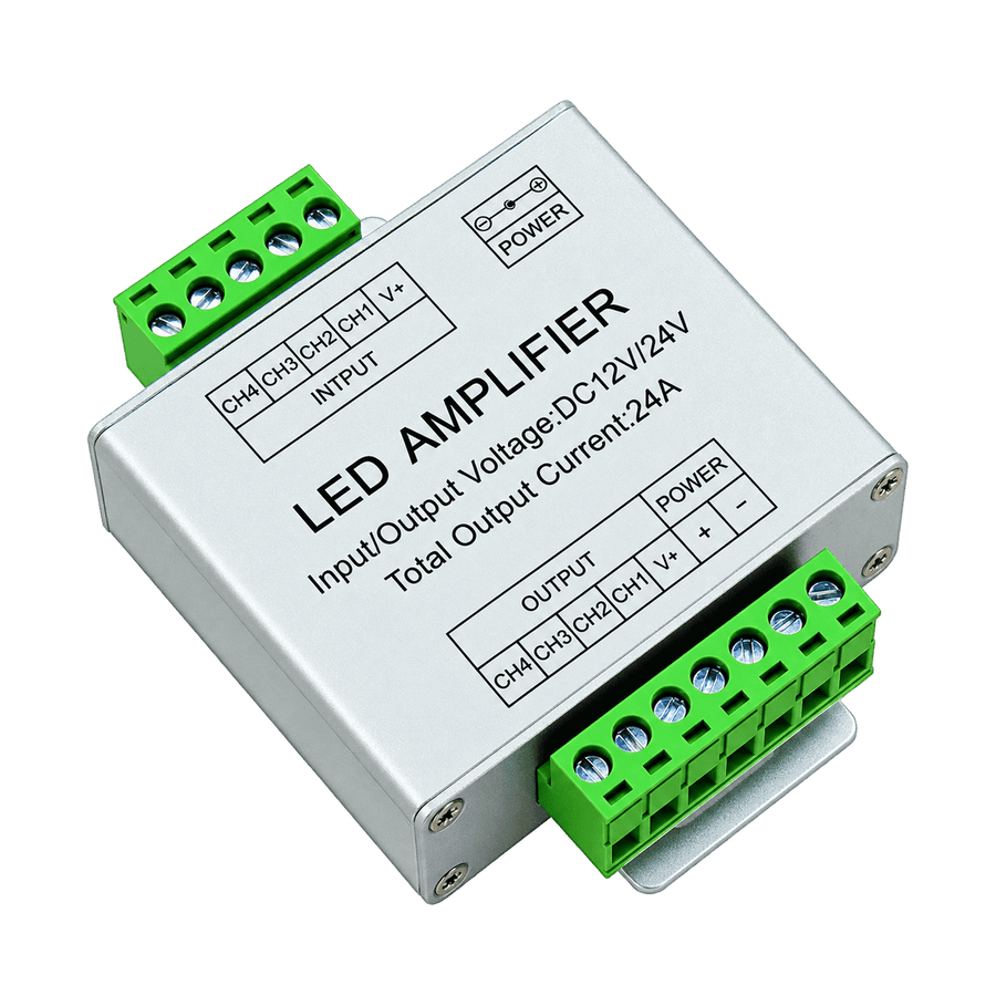 LED Strip Light - RGBW Repeater-Amplifier 6A/Ch — transparent background, 1254 × 1254
