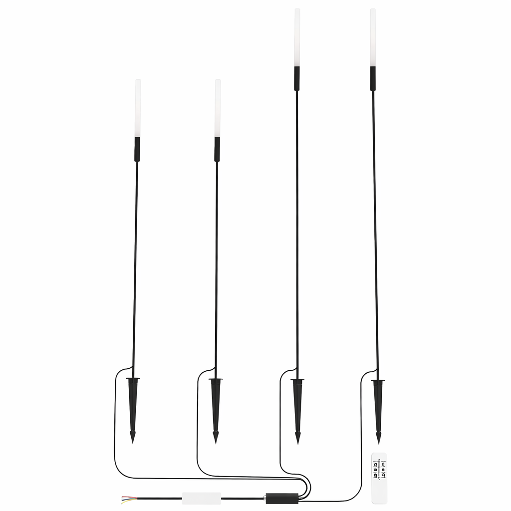 4 Piece Garden CCT Spike Kit with Remote Control
