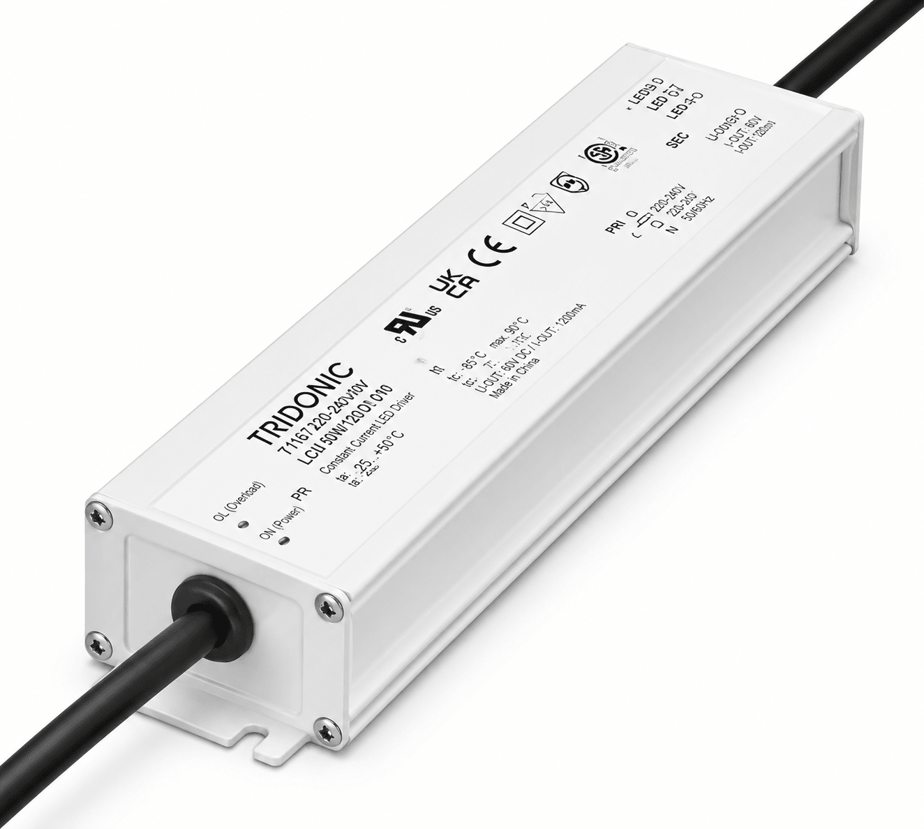LED Power Supply - Tridonic 12Vdc, 15W, IP67