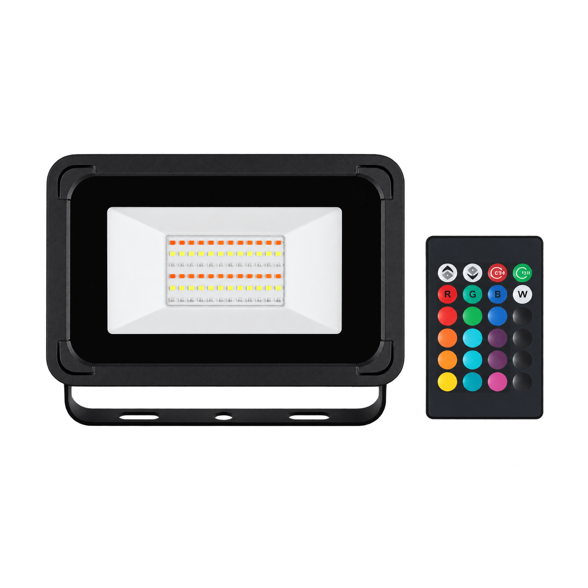 LED Flood Light - 100W RGBW with Remote — transparent background, 1254 × 1254
