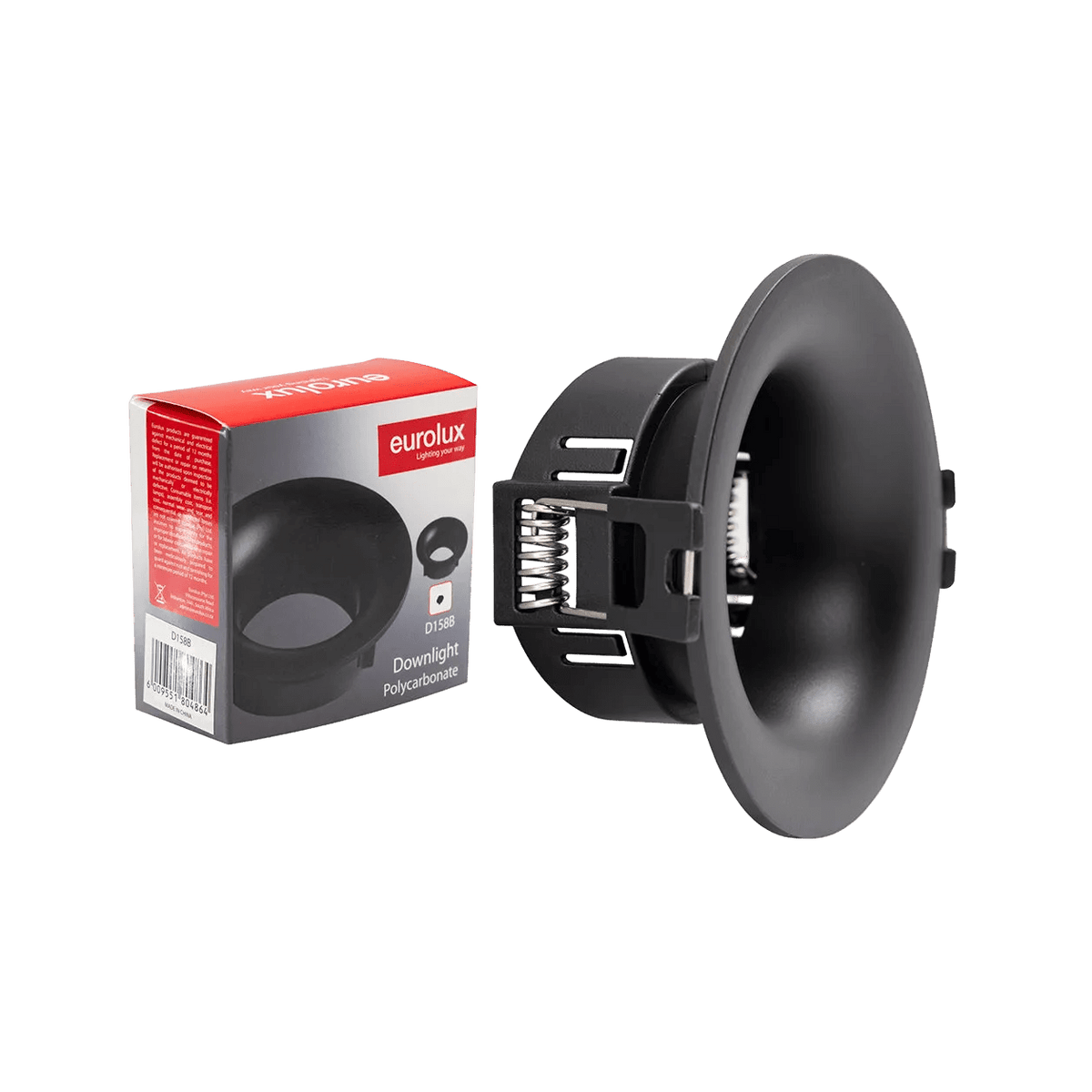 Eurolux Polycarbonate Downlight Holder 86mm — transparent background, 1254 × 1254