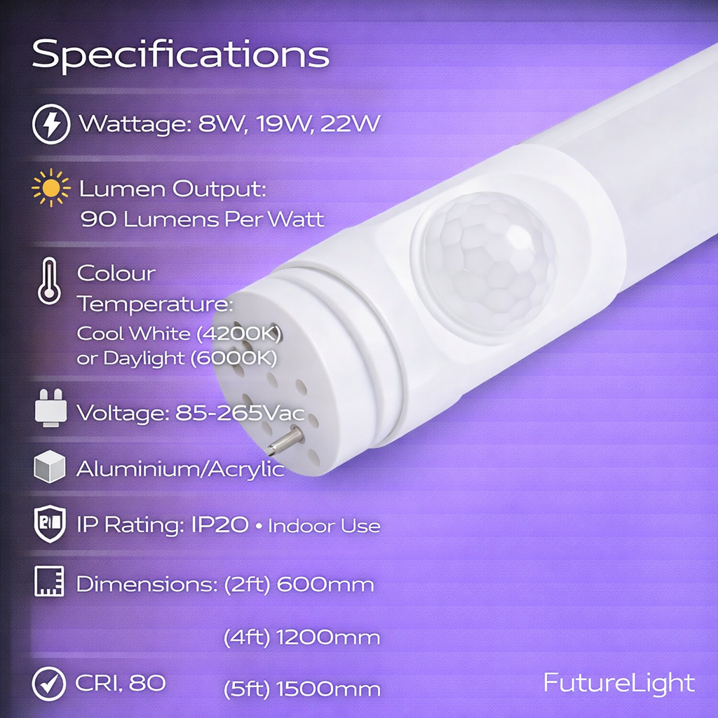 T8 LED Tube - PIR Motion Sensor LED Tubes