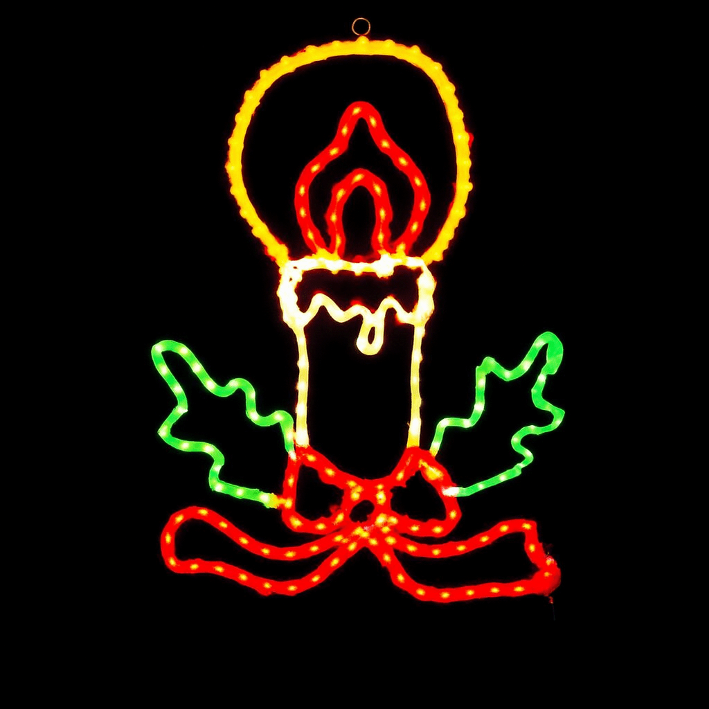 LED Christmas Lights - Candle Motif