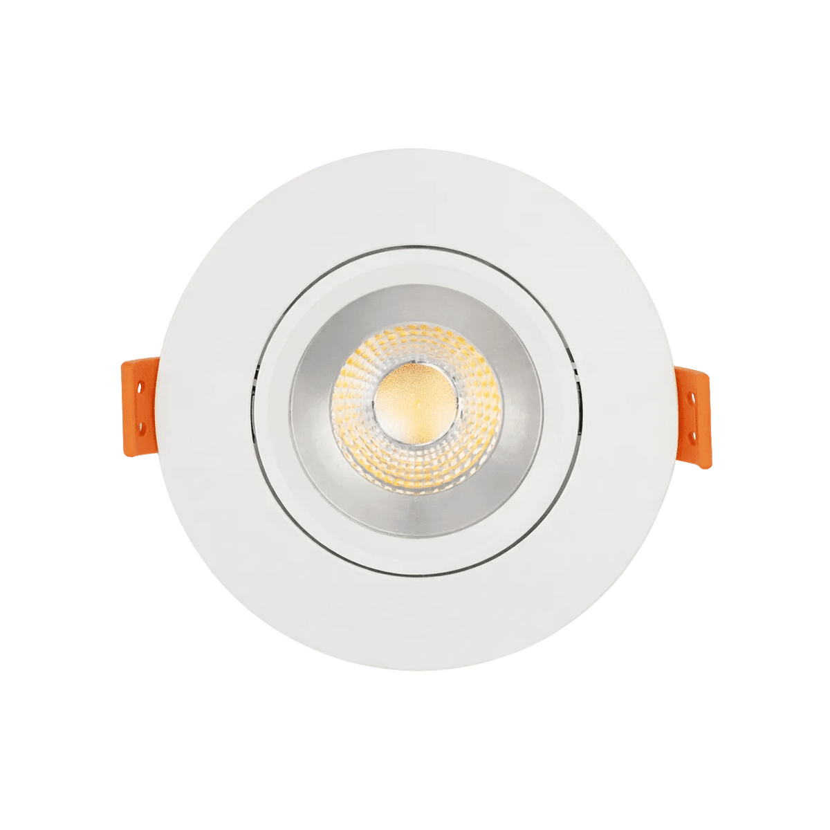 Recessed LED Downlights - 7W Dimmable - Warm White (3000K) — transparent background, 1254 × 1254