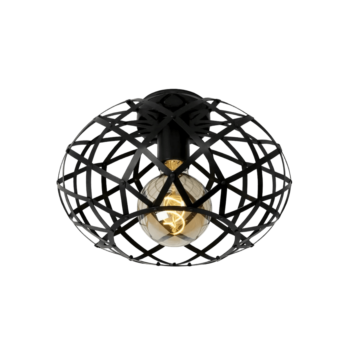 Nest LED Ceiling Light - Black — transparent background, 1254 × 1254