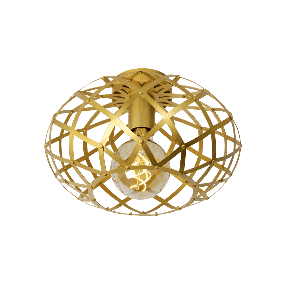 Nest LED Ceiling Light - Gold — transparent background, 1254 × 1254