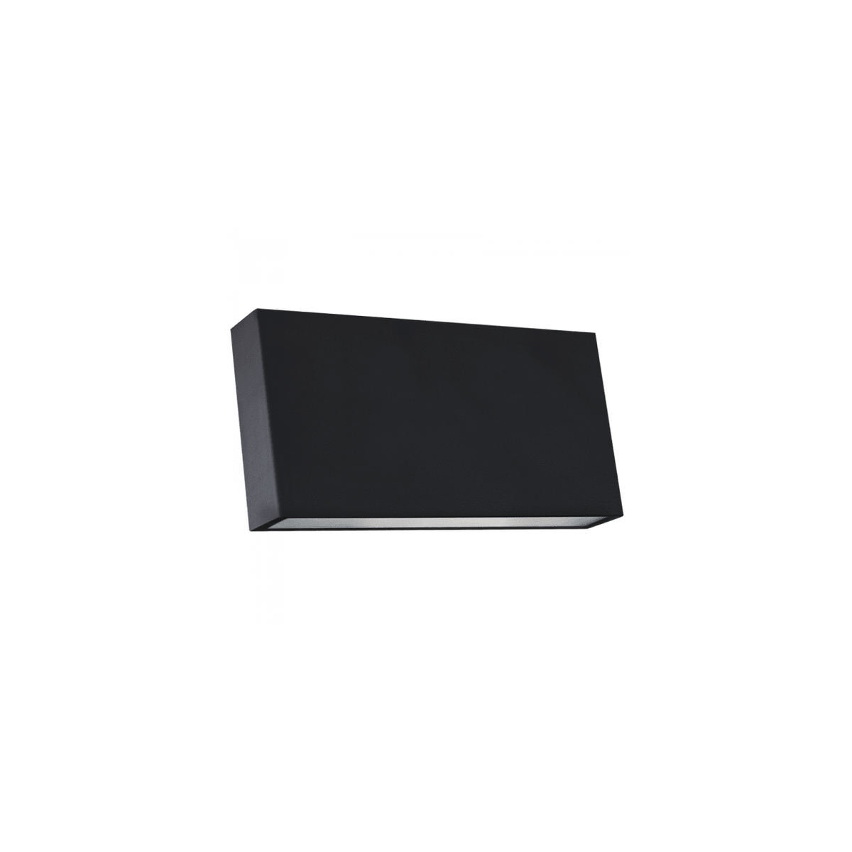 Black PC Outdoor LED Wall Light, IP65 Up & Down Facing — transparent background, 1254 × 1254