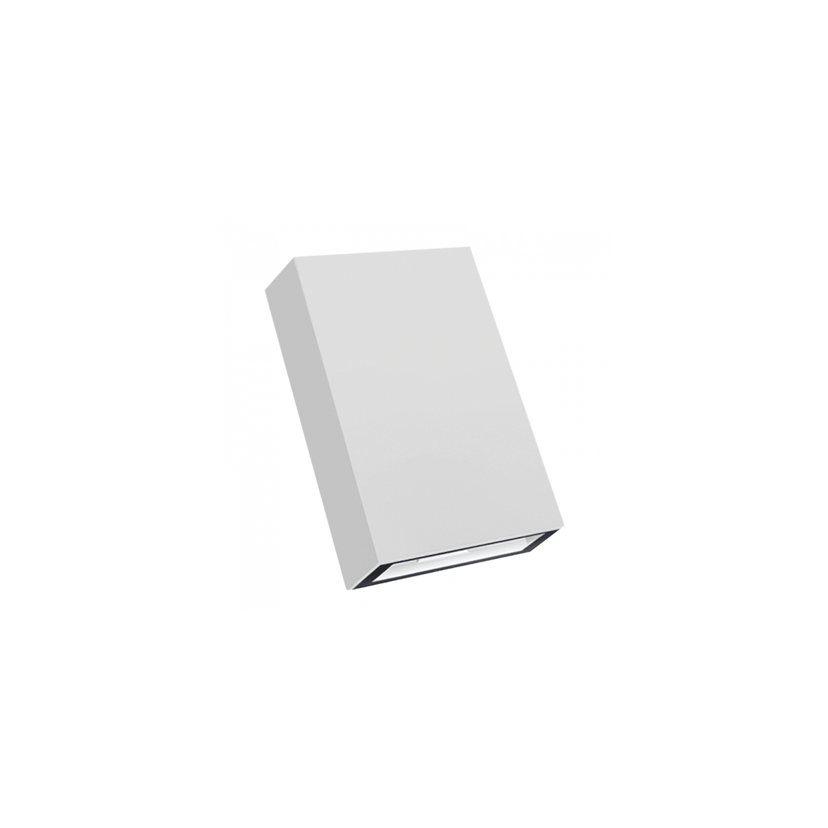 4W White PC Outdoor LED Wall Light, IP65 Up & Down Facing — transparent background, 1254 × 1254
