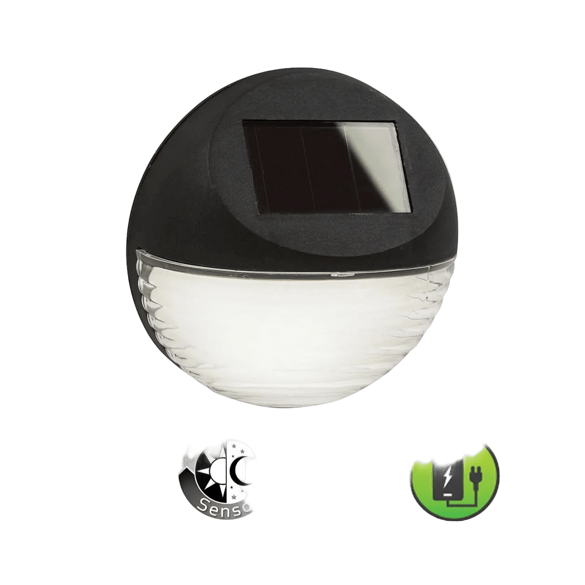 Solar Fence / Door Lock Light — transparent background, 1254 × 1254