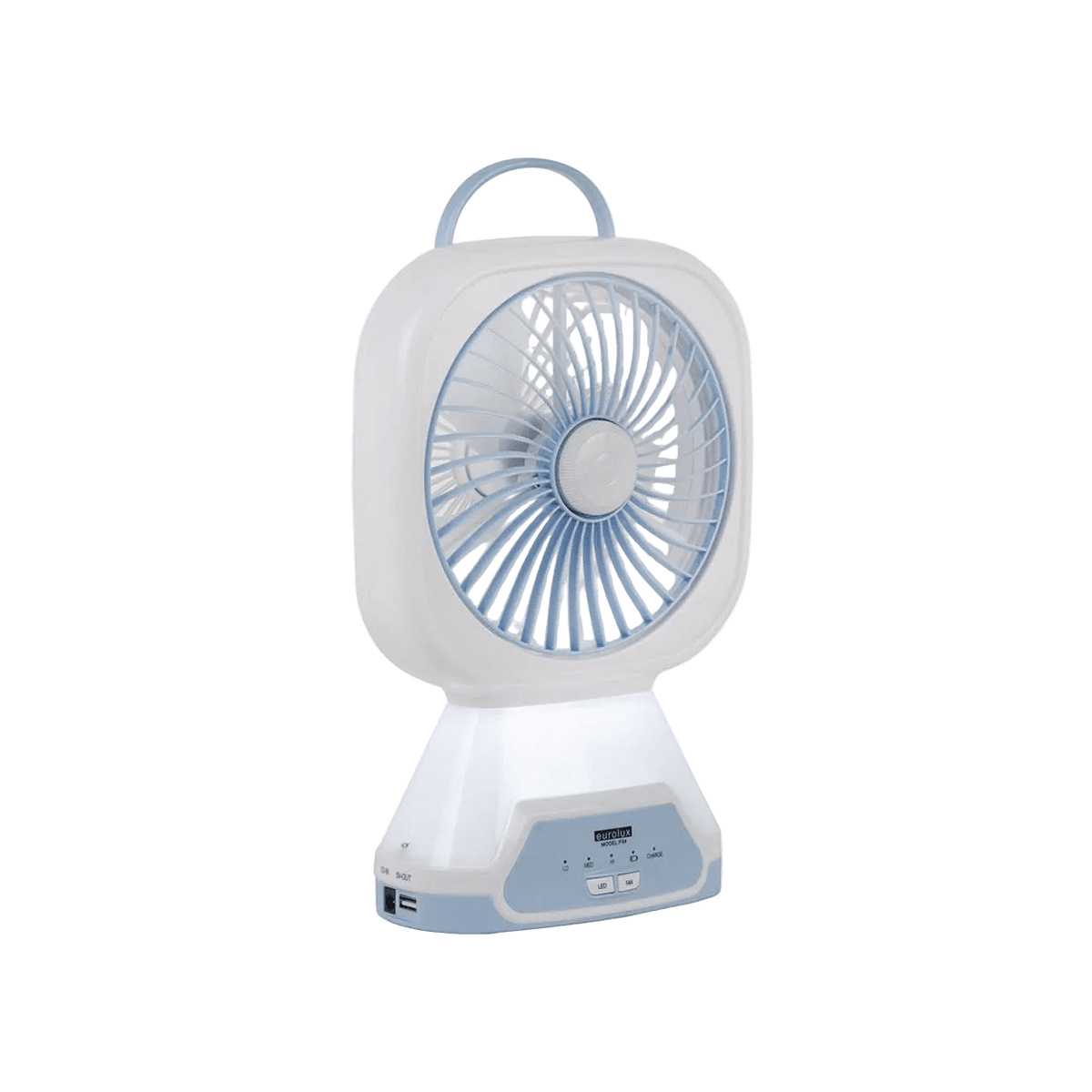 Eurolux Rechargeable Portable Mini Fan — white background, 1254 × 1254