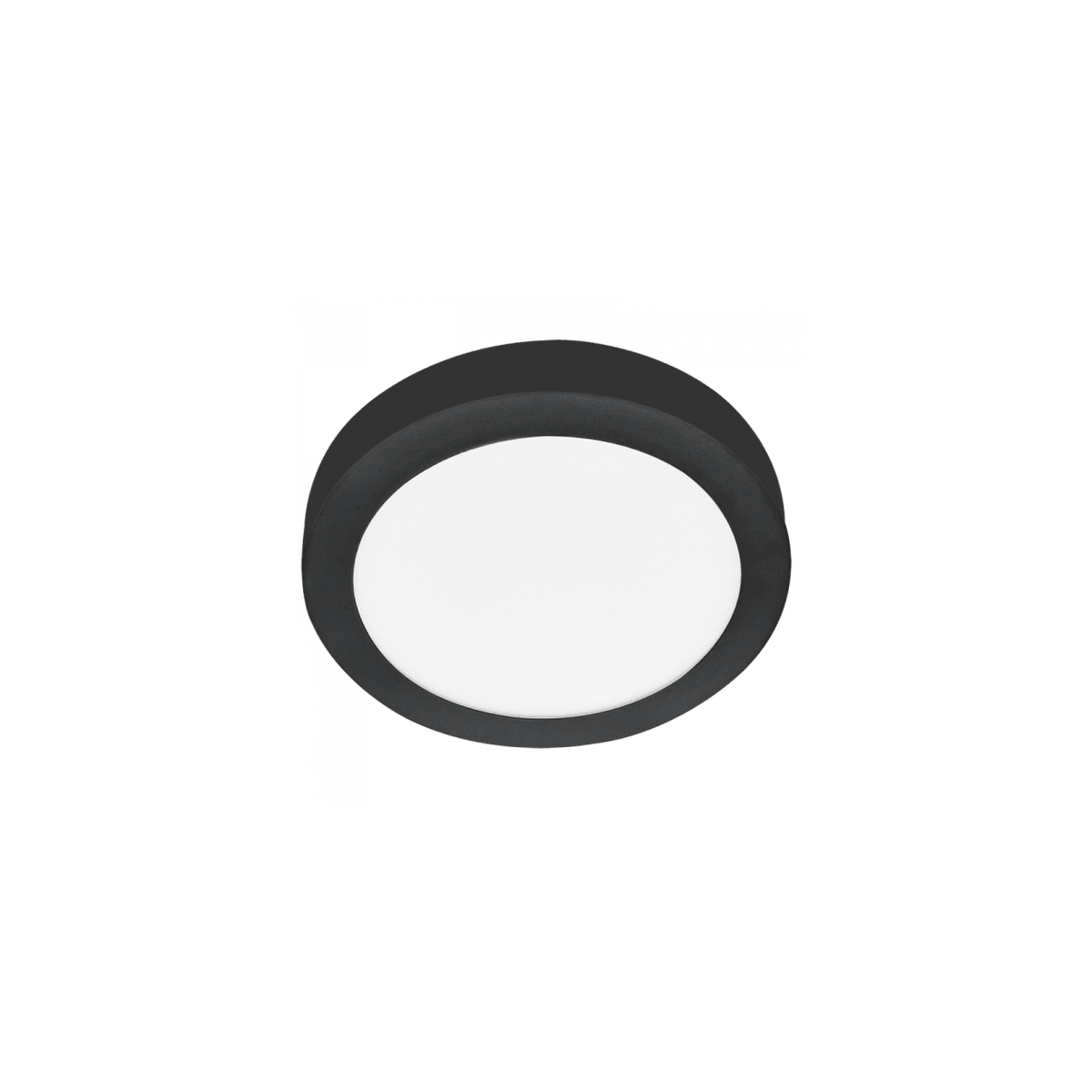 Black Aluminium Ceiling Light - 18W — transparent background, 1254 × 1254