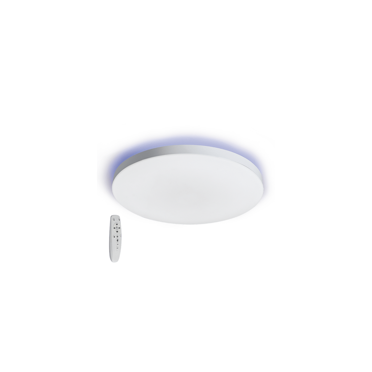 CCT Adjustable Ceiling Fitting with Blue Backlight — transparent background, 1254 × 1254