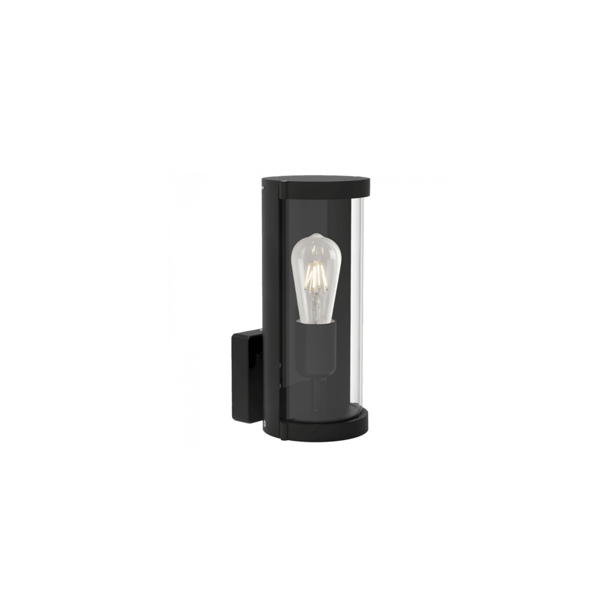 Aluminium Outdoor Wall Light with Clear Glass — transparent background, 1254 × 1254