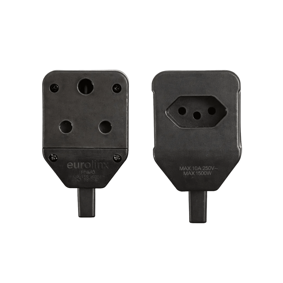 2 Way Janus Coupler Black — transparent background, 1254 × 1254