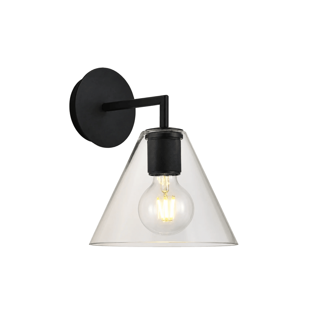 Trend Wall Light - Black — transparent background, 1254 × 1254