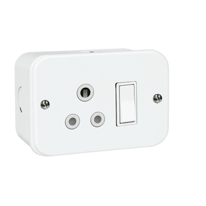 Industrial Metal Clad Switched Socket Single — transparent background, 1254 × 1254