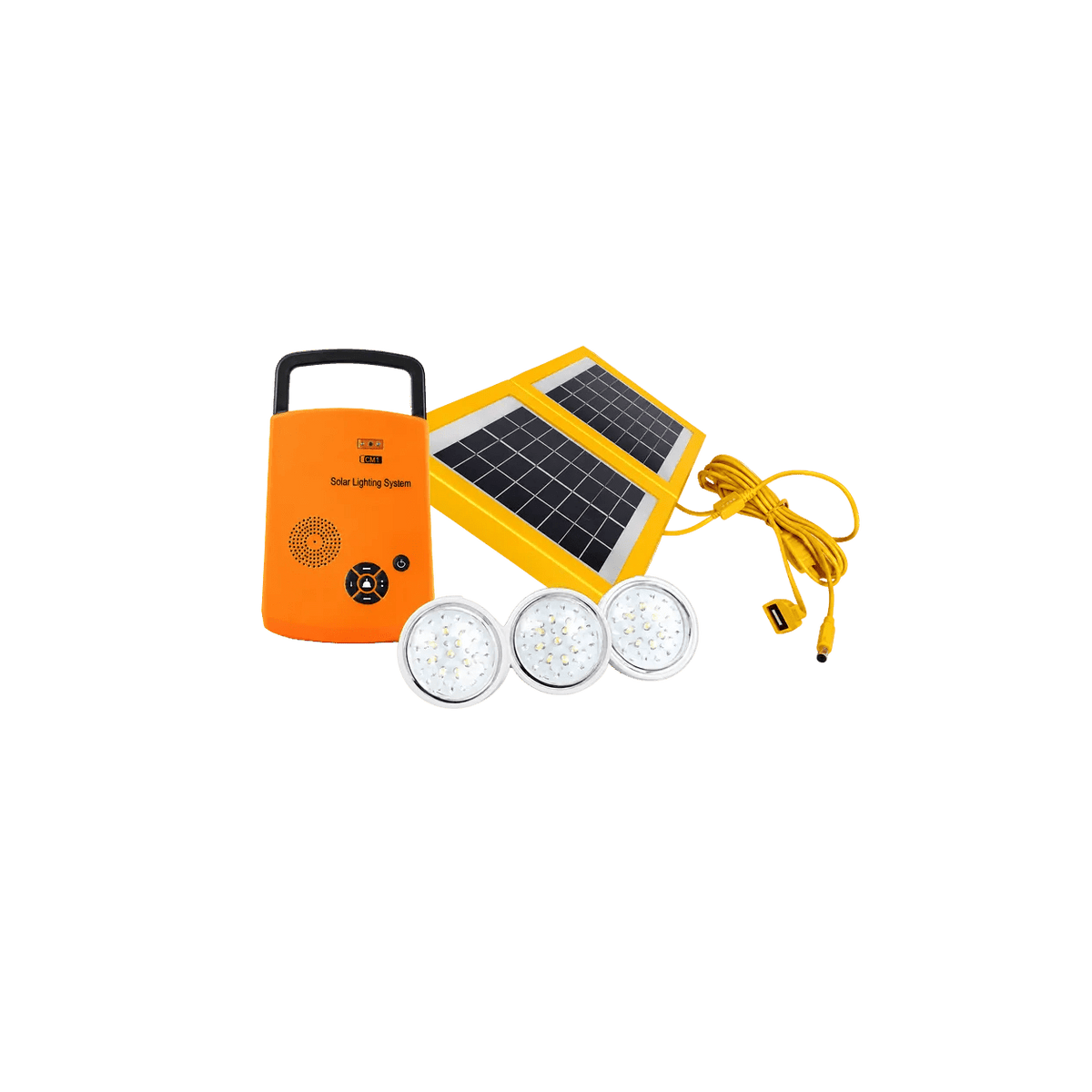 Solar Light & Radio Kit — transparent background, 1254 × 1254