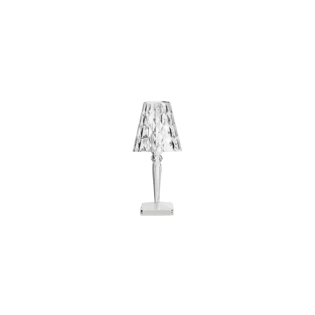 1W LED Rechargeable Acrylic Table Lamp - Smoke Black — transparent background, 1254 × 1254