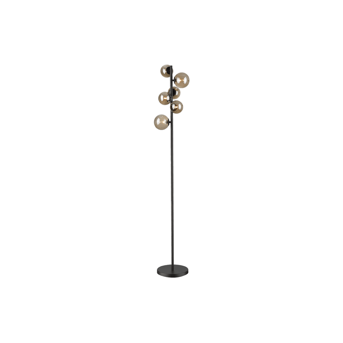 Floor Lamp with Smoke Colour Glass SL401 — transparent background, 1254 × 1254