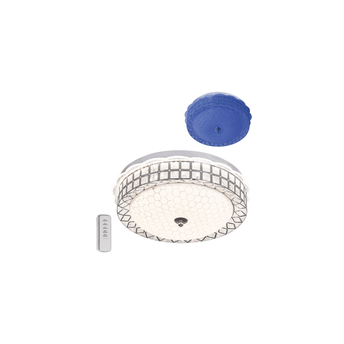 24W RGB Colour Changing Ceiling Fitting — transparent background, 1254 × 1254