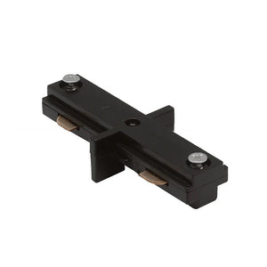 Black 3-wire track light connector featuring a sleek design with visible connection points.