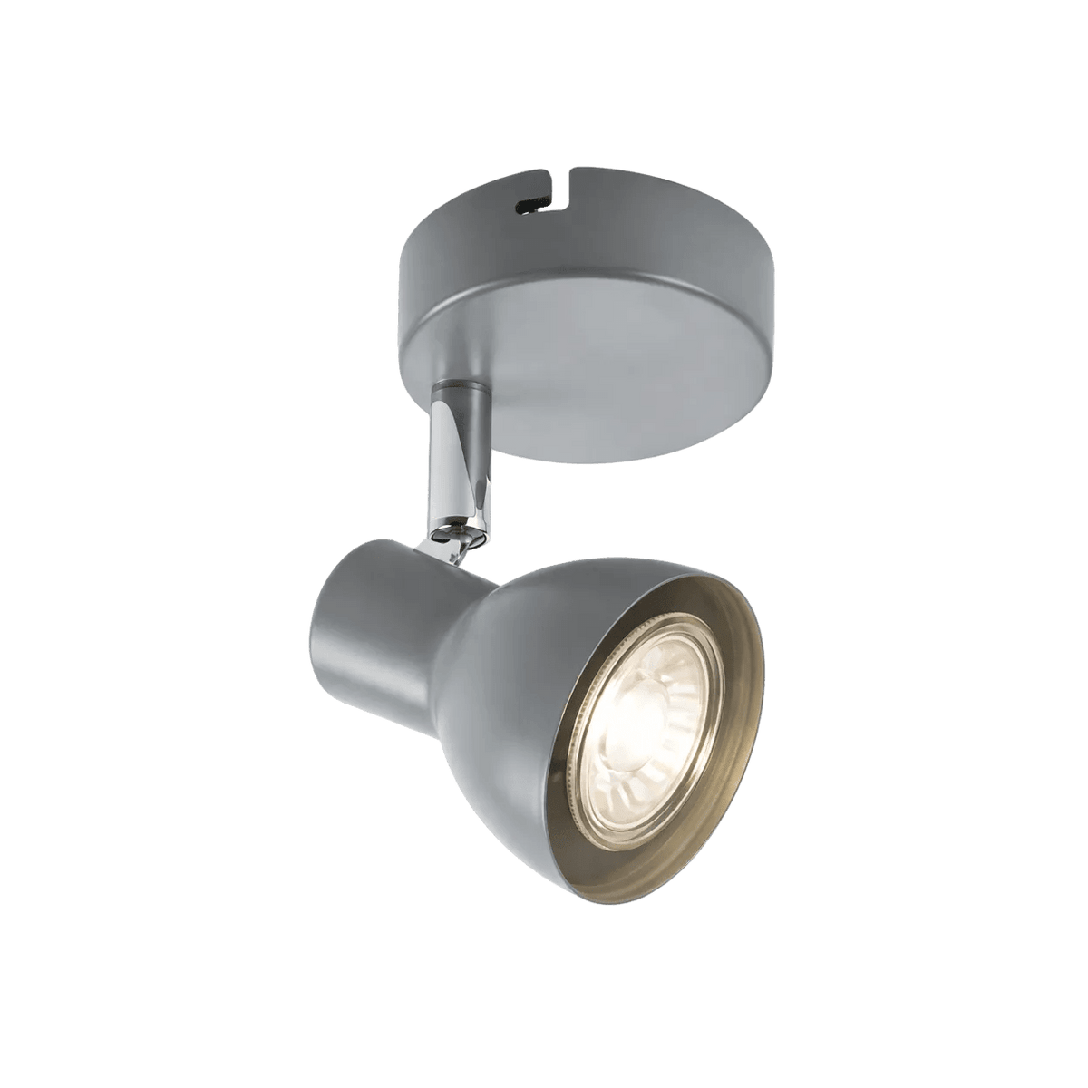 1 Light Grey Ceiling Spotlight — transparent background, 1254 × 1254