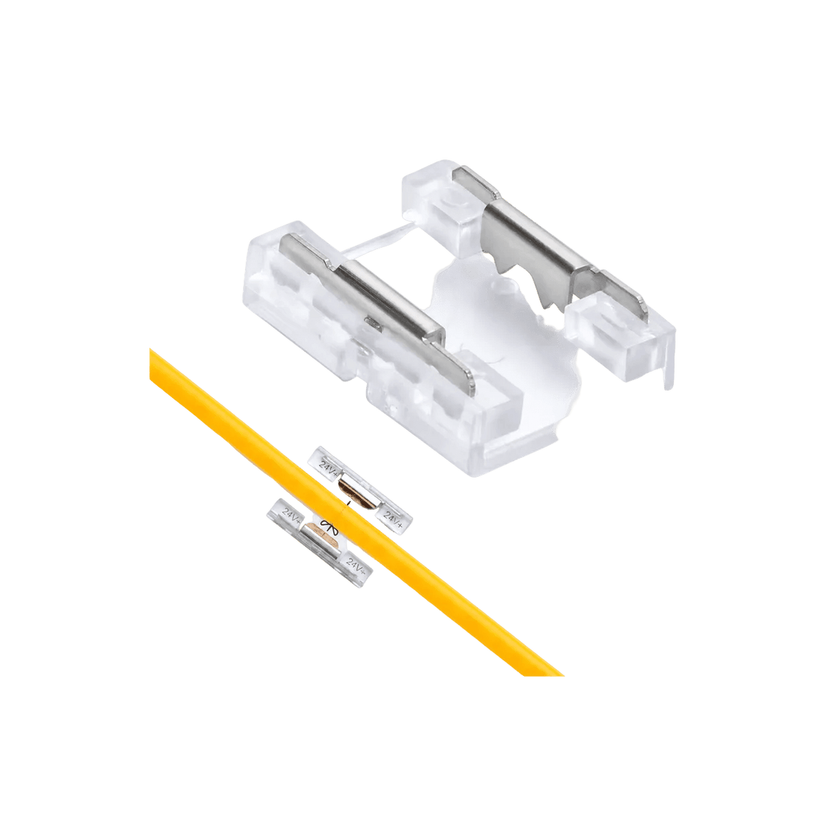 24V COB Strip Light - Straight Connector — transparent background, 1254 × 1254