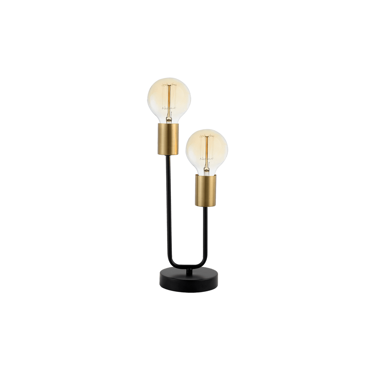 Hensel Black & Brass Table Lamp — transparent background, 1254 × 1254