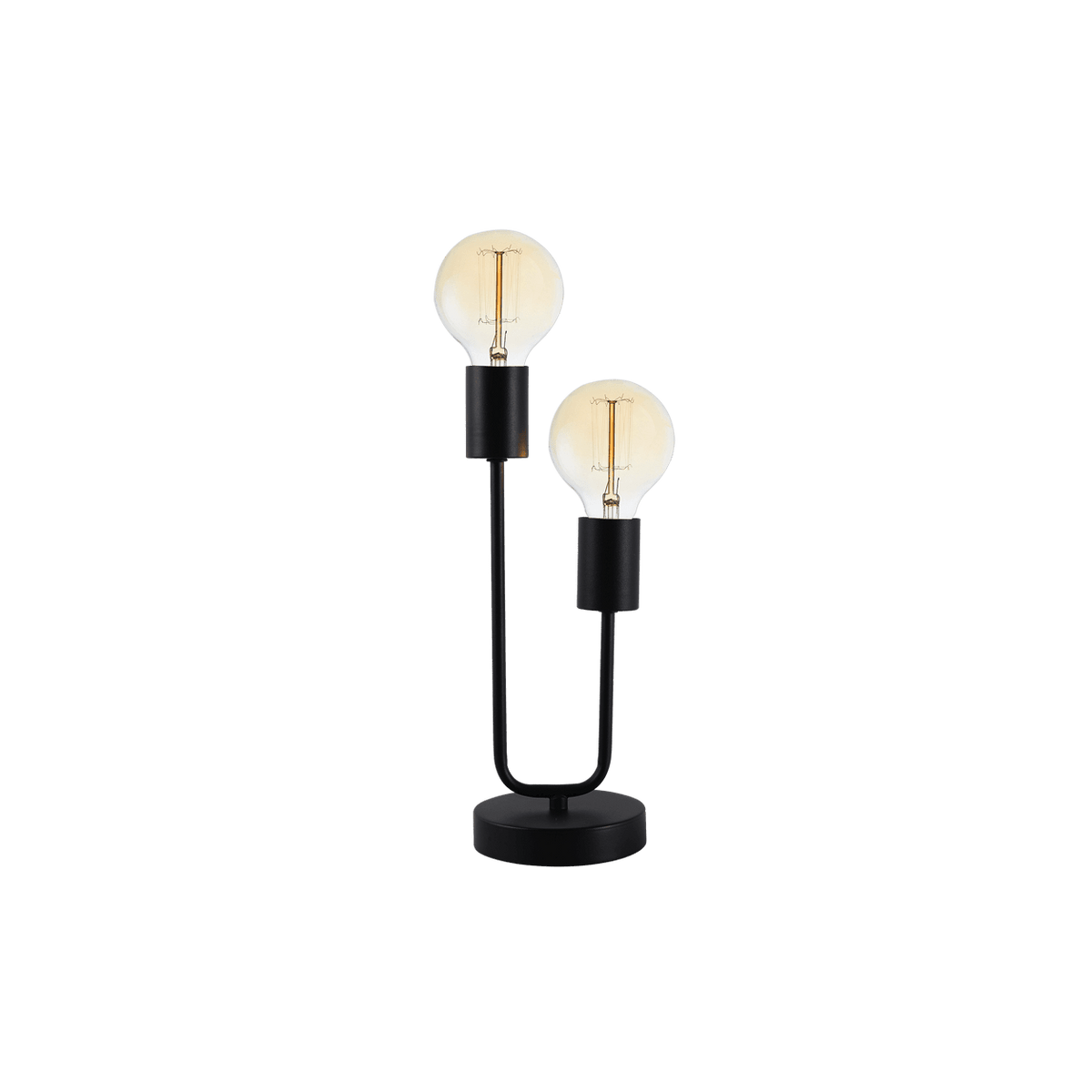 Hensel Matt Black Table Lamp — transparent background, 1254 × 1254