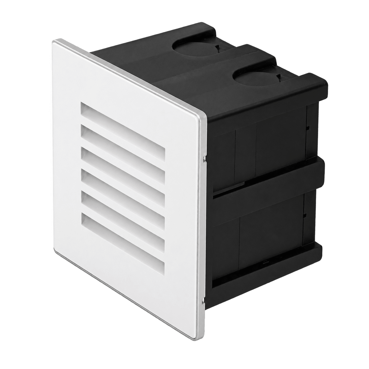 Recessed Grid Foot Light 80mm x 80mm - Warm White 2700K — transparent background, 1254 × 1254