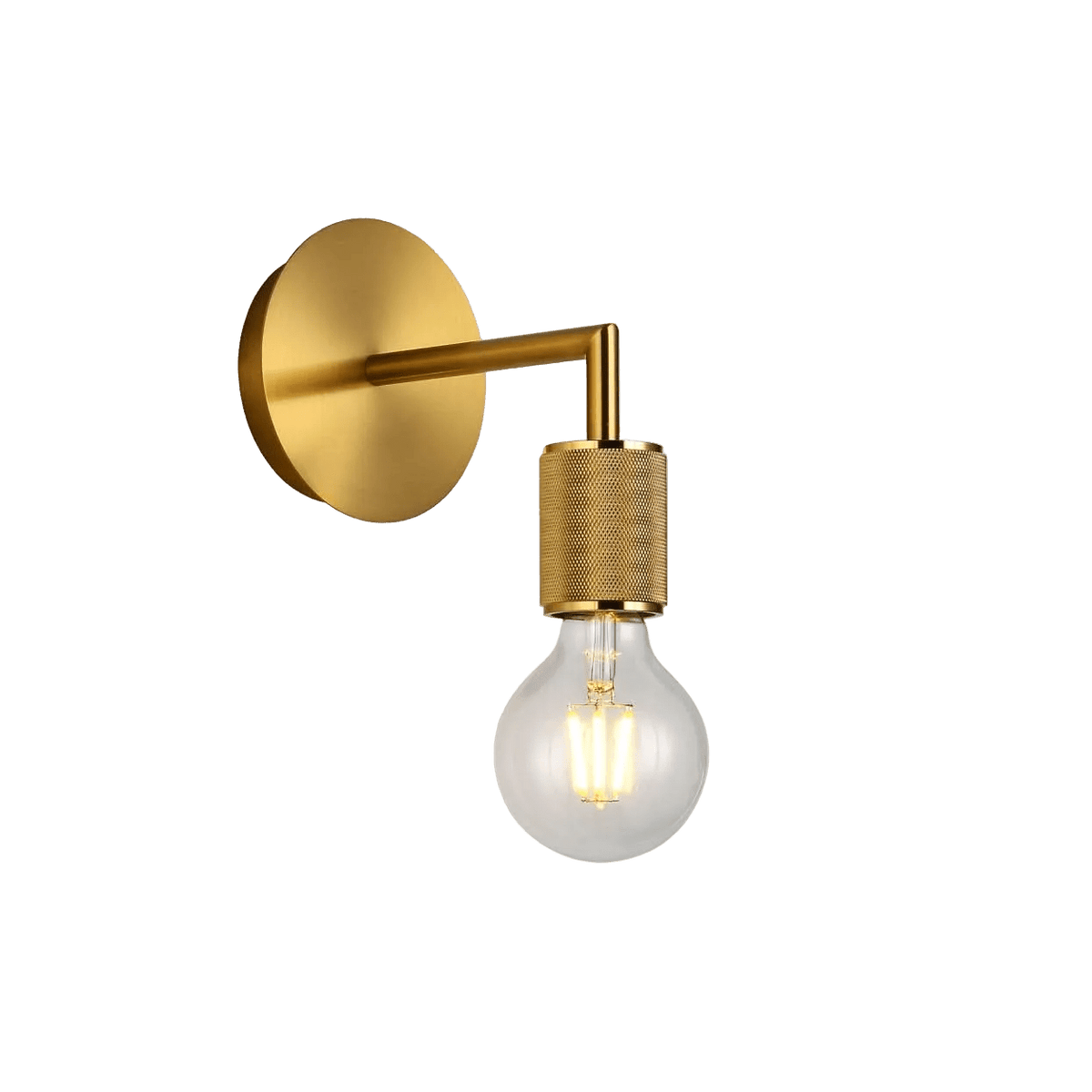 Trend Plain Wall Light - Gold — transparent background, 1254 × 1254