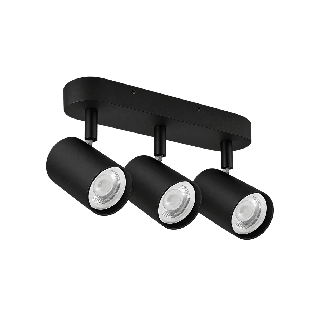 Black Pulse 3 Light Adjustable Spotlight — transparent background, 1254 × 1254