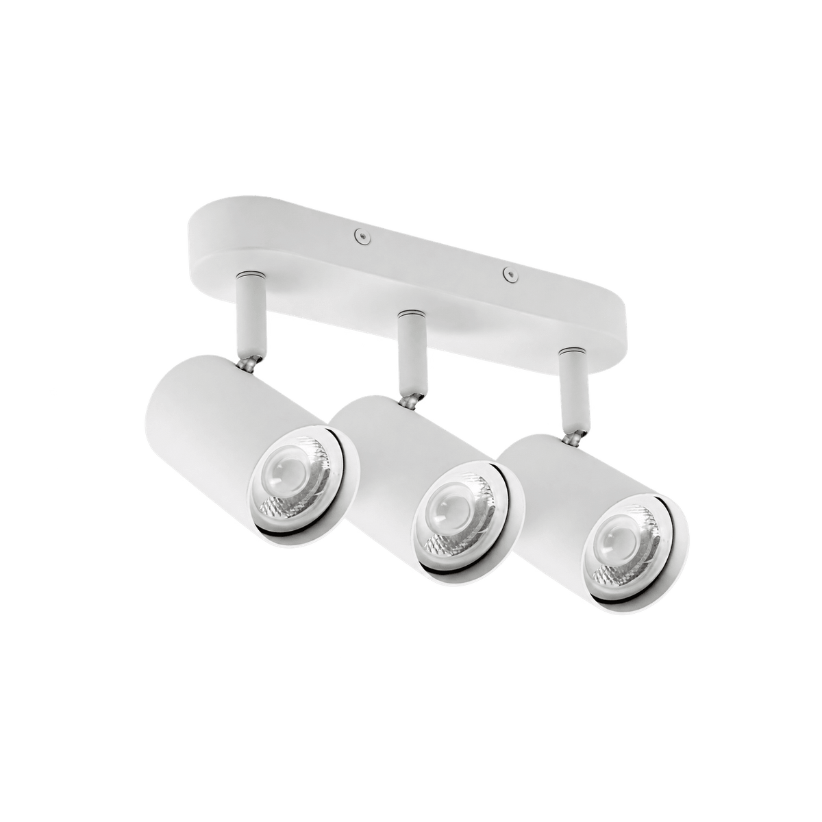 White Pulse 3 Light Adjustable Spotlight — transparent background, 1254 × 1254