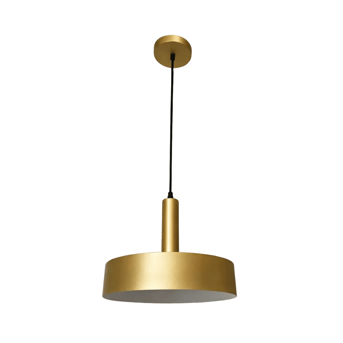 Sombre Gold Pendant — transparent background, 1254 × 1254