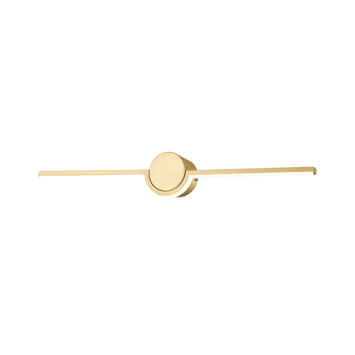 Gold Slim LED Linear Picture / Mirror Light — transparent background, 1254 × 1254