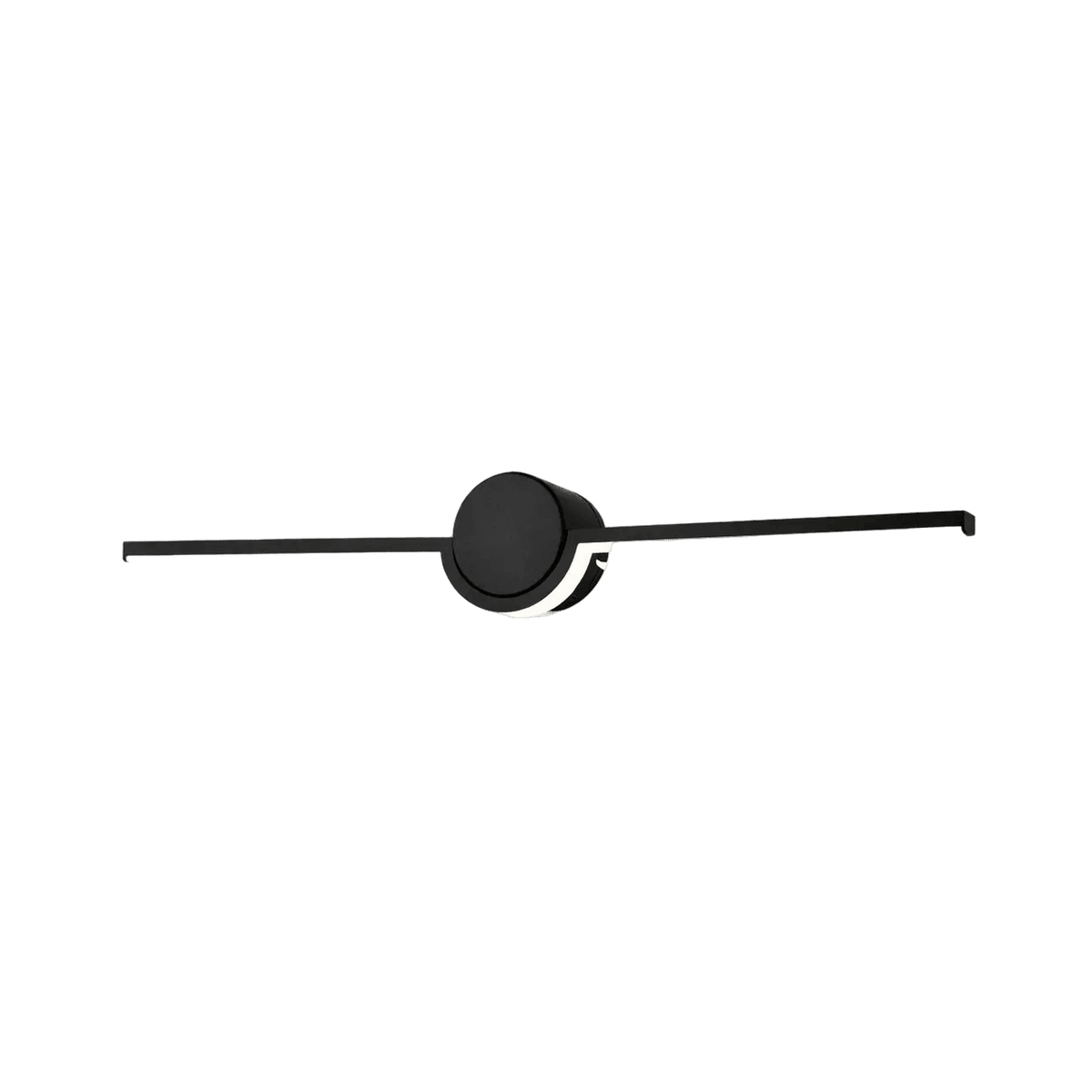 Black Slim LED Linear Picture / Mirror Light — transparent background, 1254 × 1254