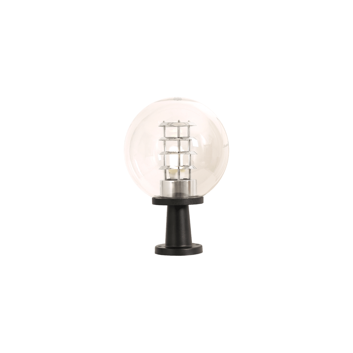 Clear PVC Pillar Top Light — transparent background, 1254 × 1254