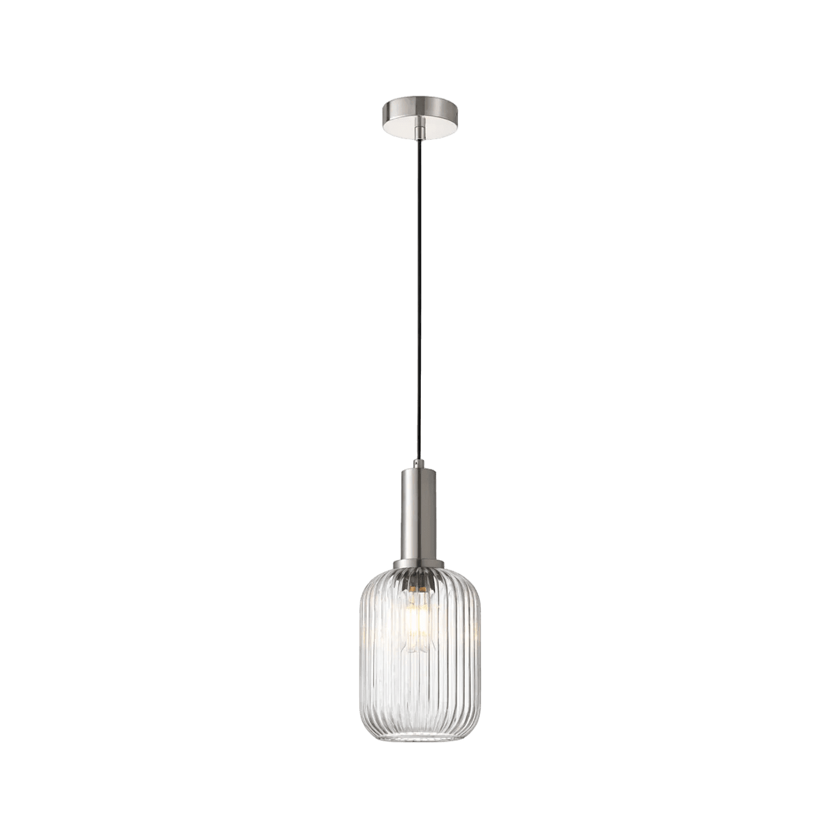 Athina Clear Cut Glass Pendant — transparent background, 1254 × 1254