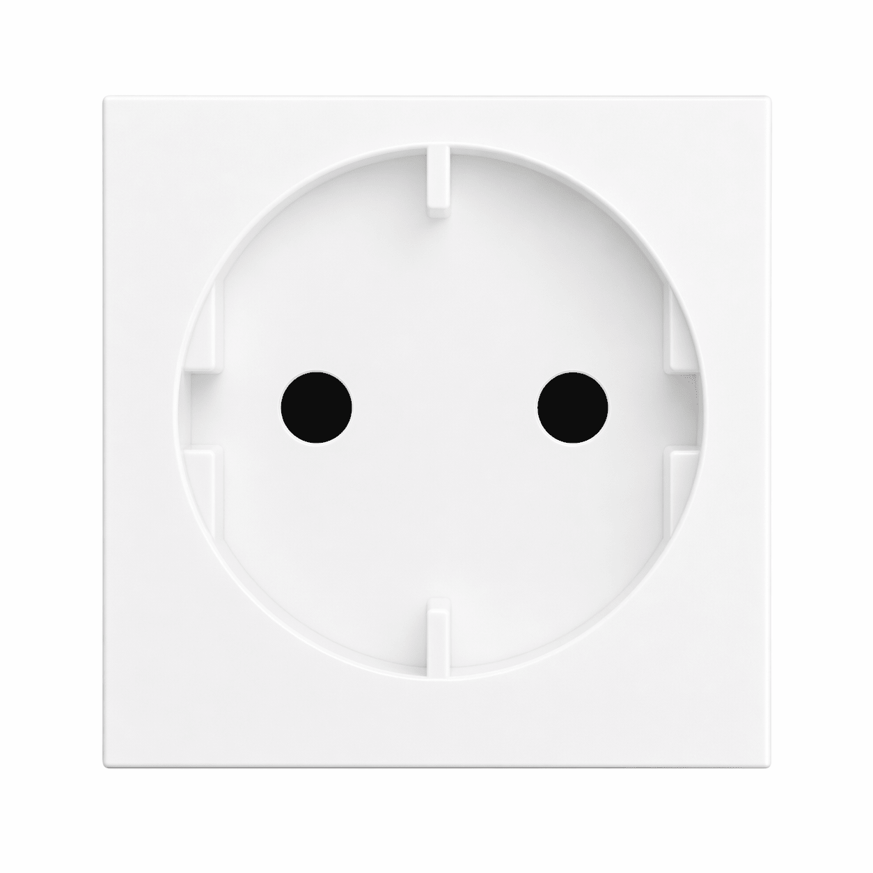 16A Schuko Socket - Double Module (White) - ECP Range