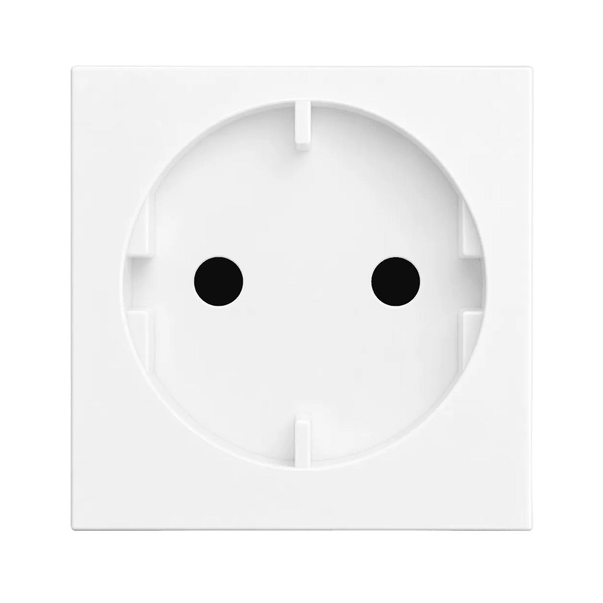 16A Schuko Socket - Double Module (White) - ECP Range