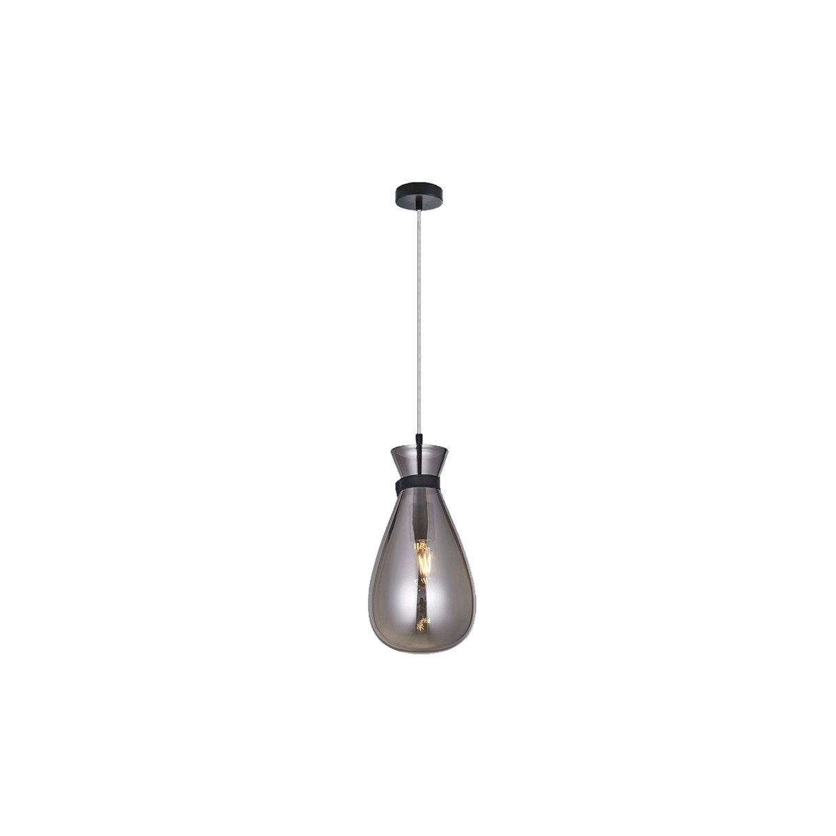 Smoke Pouch Glass Pendant — transparent background, 1254 × 1254