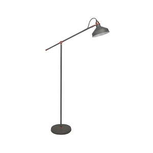 Bankers Floor Lamp Grey & Copper — white background, 1254 × 1254