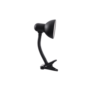 Black Metal Clip On Desk Lamp — transparent background, 1254 × 1254